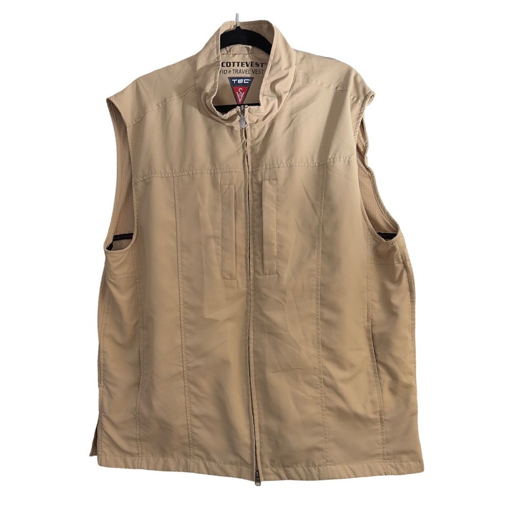 SCOTTEVEST Travel Vest in Tan Beige XL